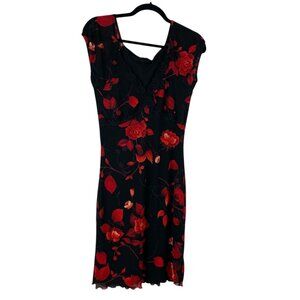 Wet Seal Dress Babydoll Whimsigoth Dark Fairy Coquette 90's Y2K Mesh Black Sz M